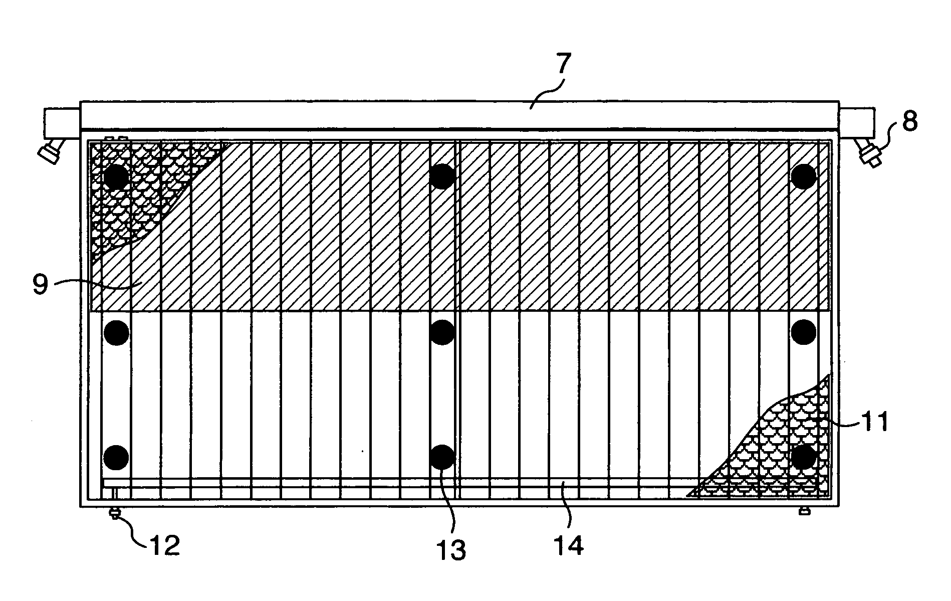 Bipolar zero-gap type electrolytic cell