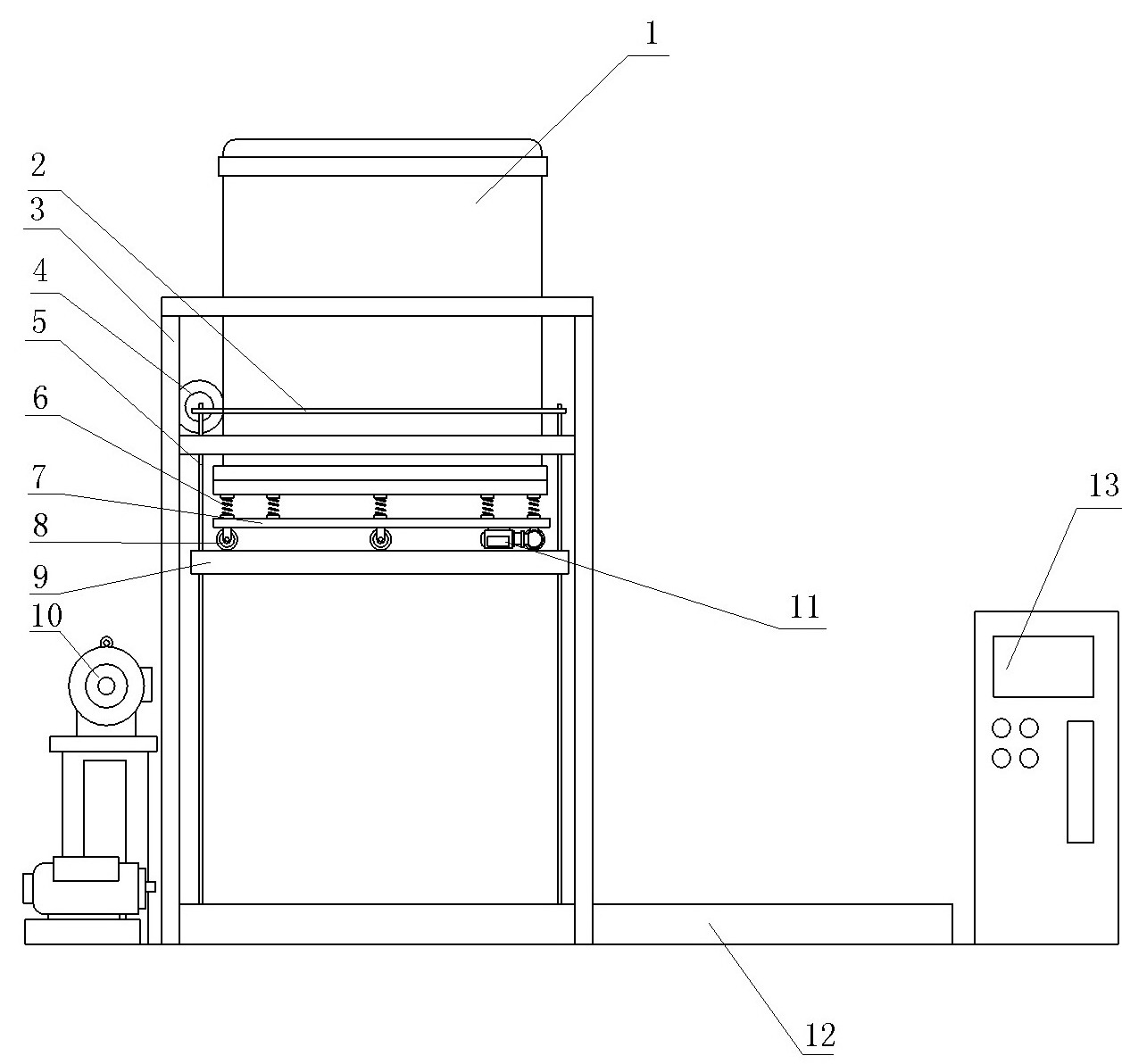 Calcining processing method and device thereof of single crystal growth thermal system