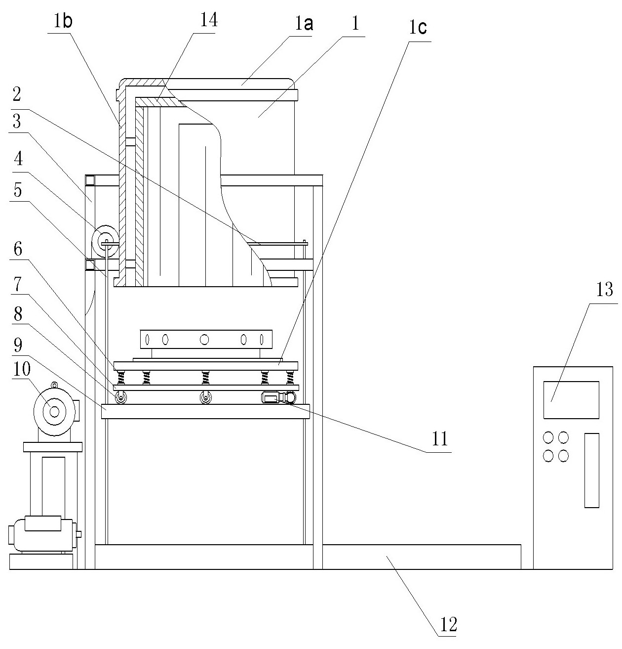 Calcining processing method and device thereof of single crystal growth thermal system