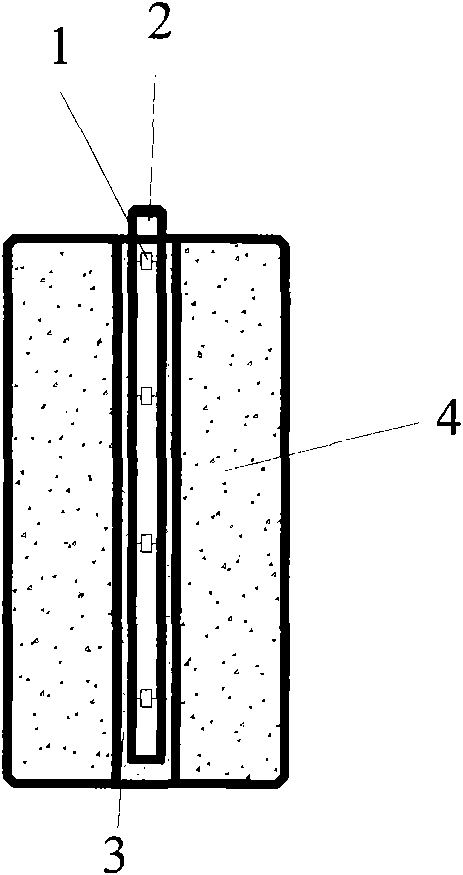 Anchoring interface stress testing device and testing method thereof