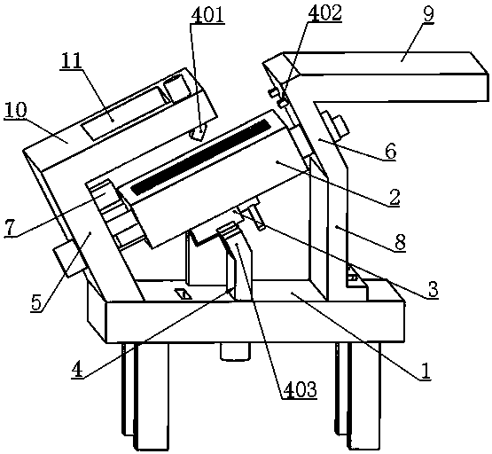 A tilting wood-plastic plate drying machine