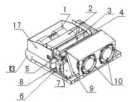 New-energy cold and heat air exchange system of air conditioner for automobile