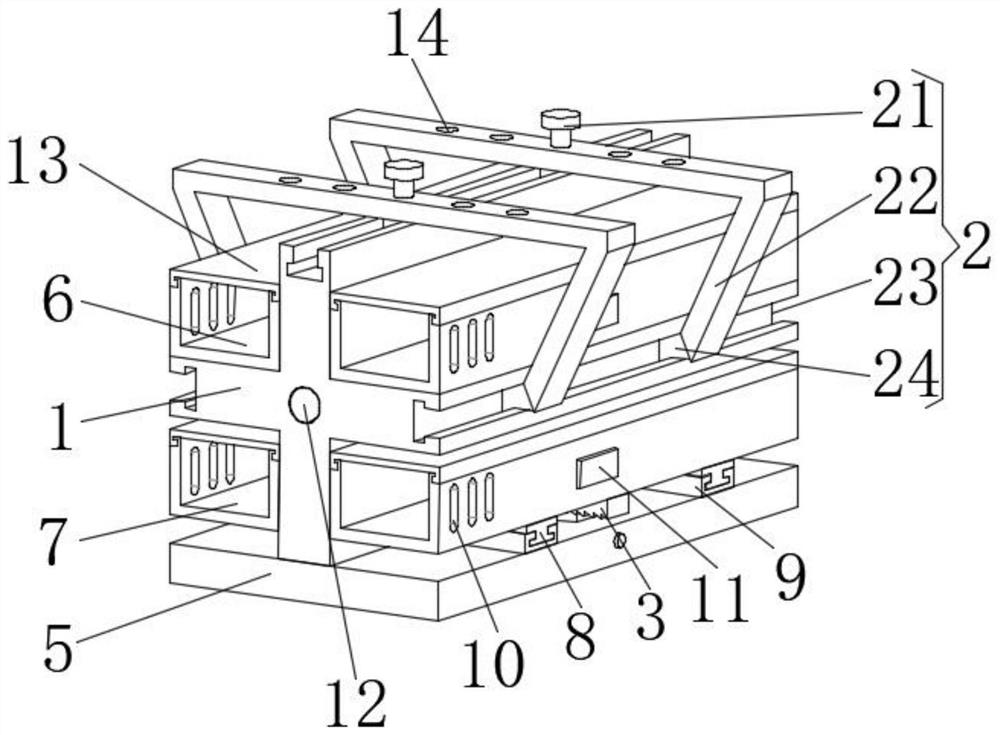 A cable bridge that can realize the function of cable partition