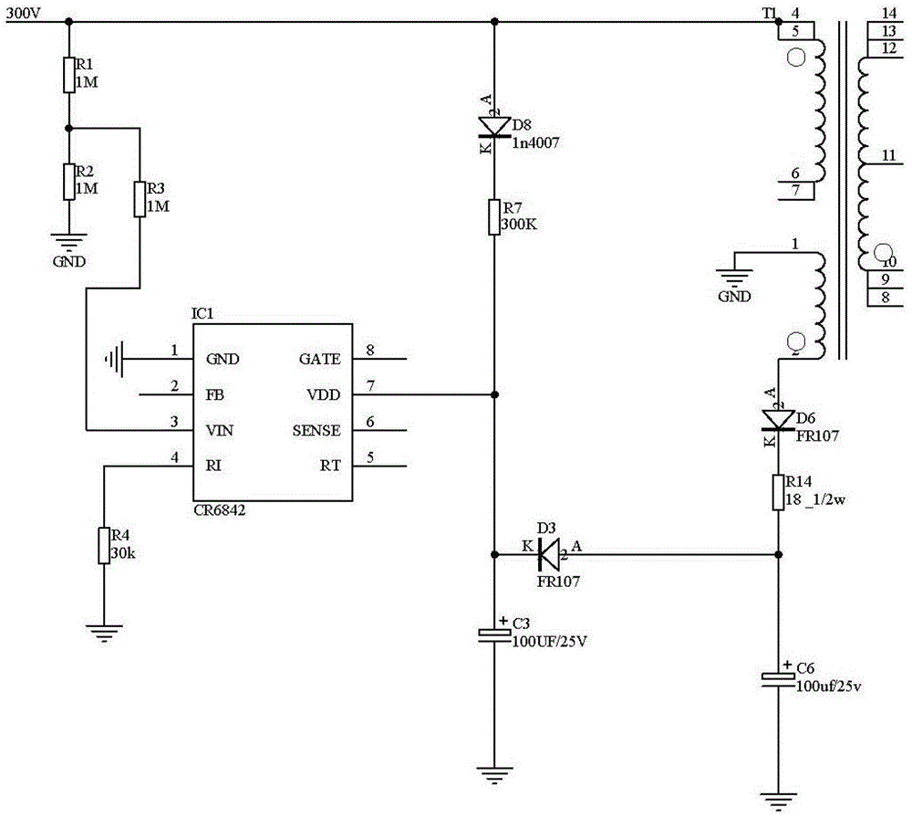 A Wide Input Voltage Flyback Switching Power Supply Suitable for Driving DC Motors