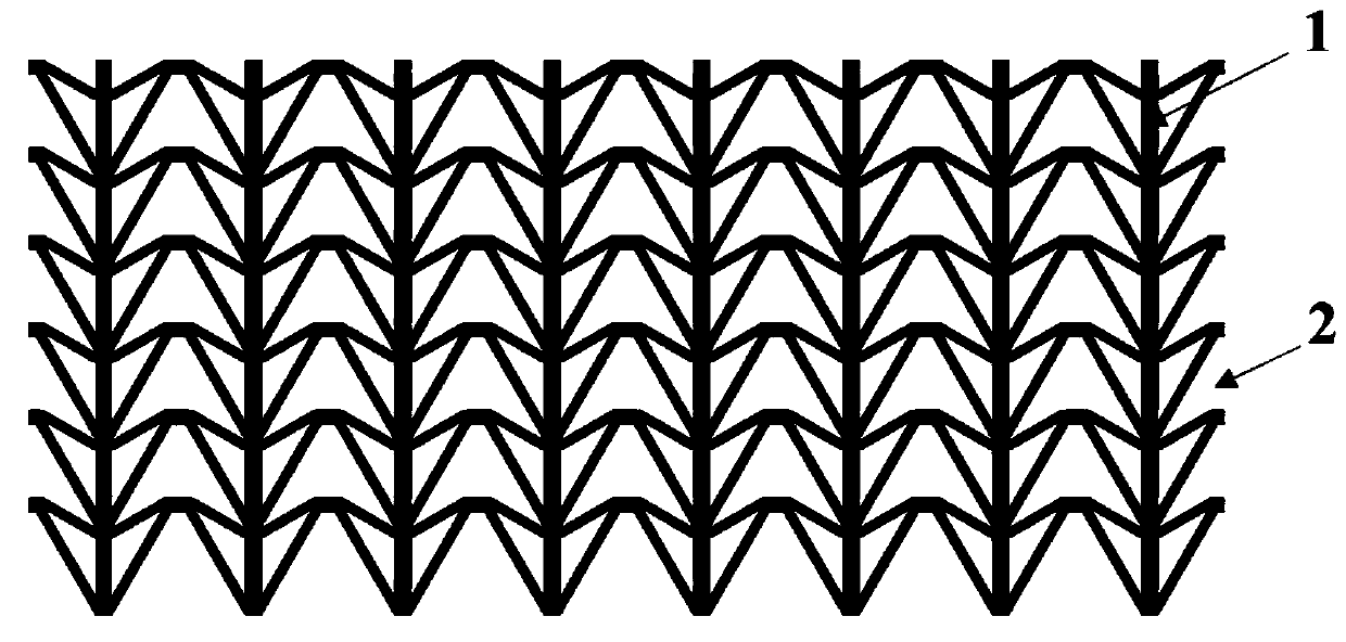 Negative Poisson's ratio cell lattice type ceramic skeleton reinforced composite material and manufacturing method