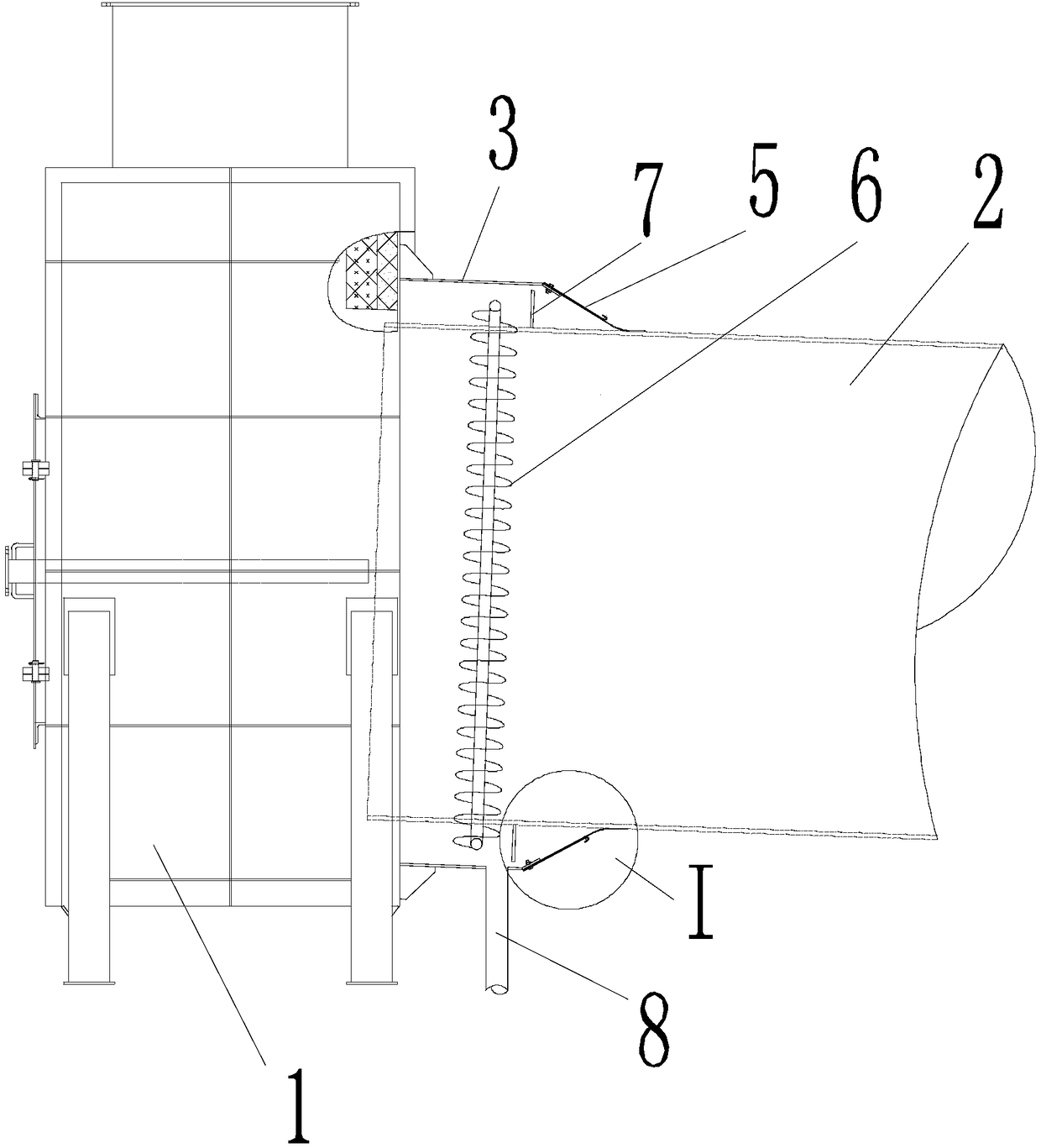 Sealing assembly, rotary kiln and sealing method