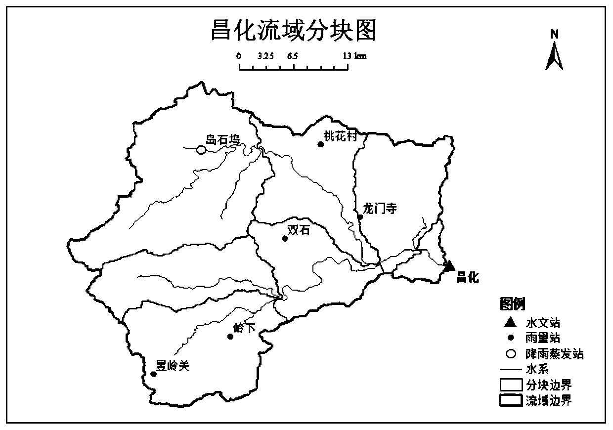 Real-time flood forecasting intelligent model forecasting method for medium and small rivers