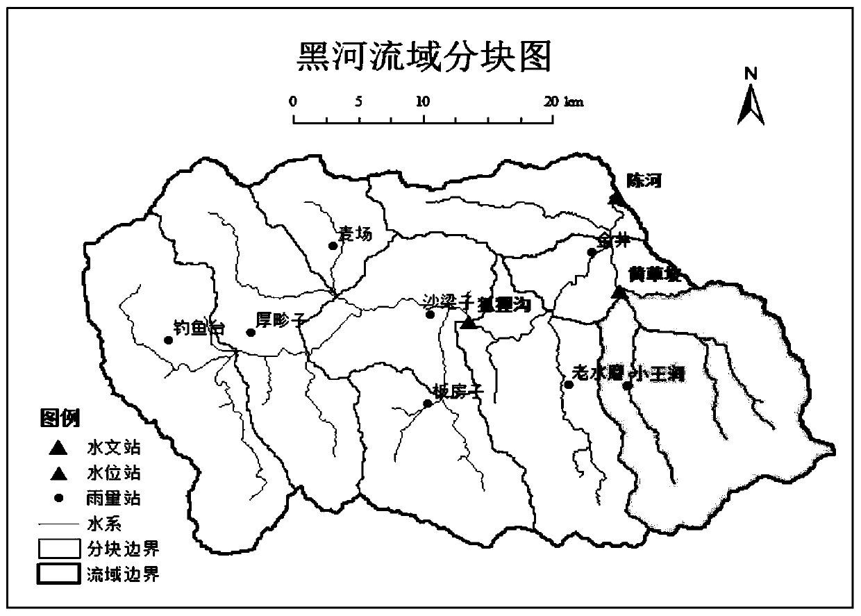 Real-time flood forecasting intelligent model forecasting method for medium and small rivers