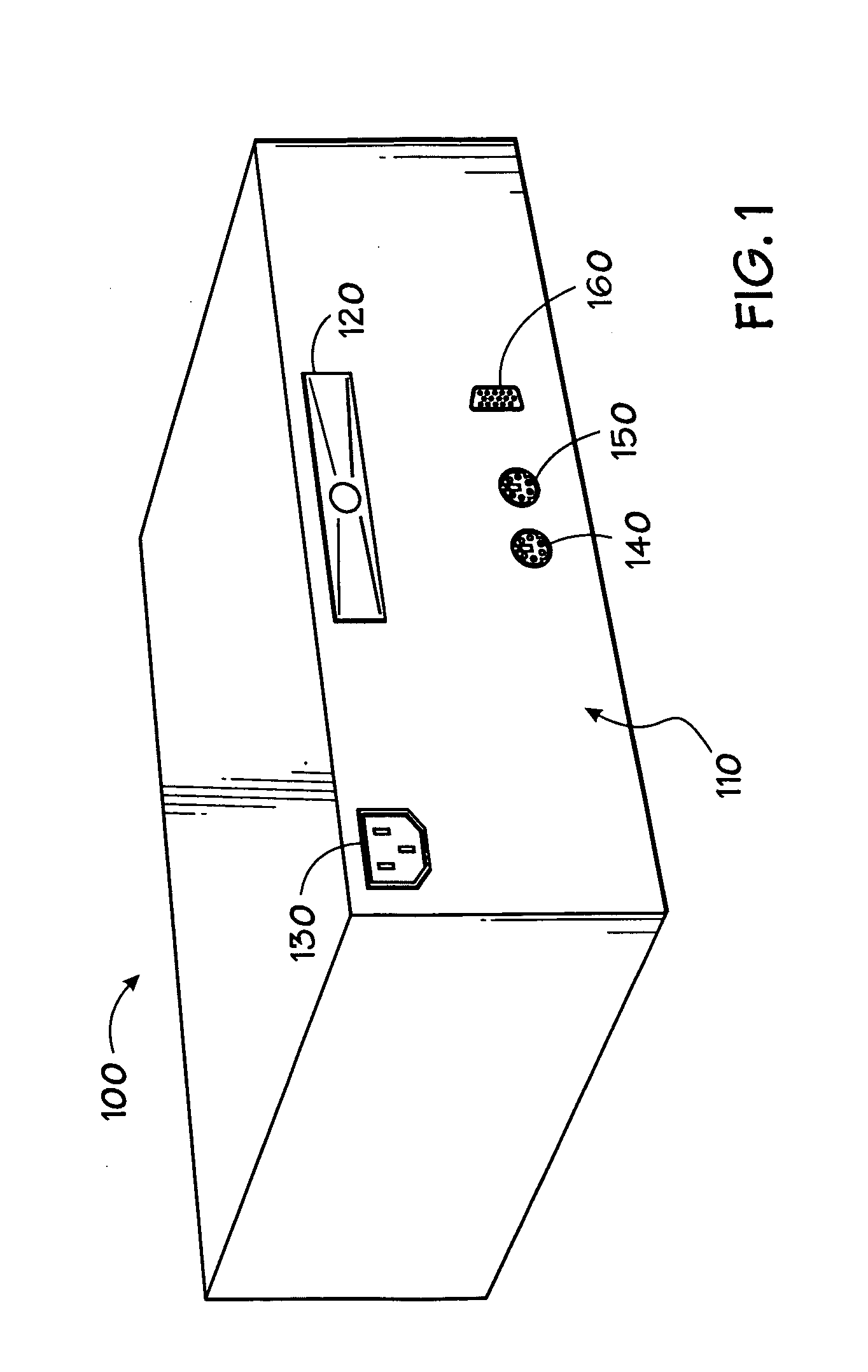 Computer with acoustic driver built into acoustically leaky chassis