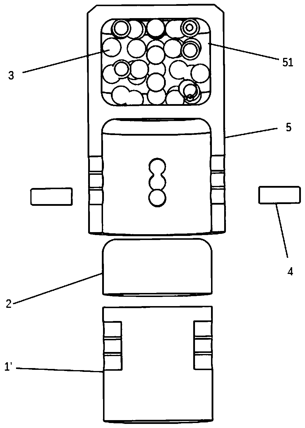 Multi-damping-layer local area resonon unit and application method thereof