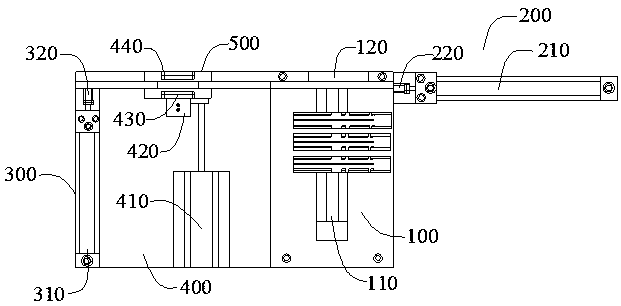 Anastomat pin bin tool automatic conveying device