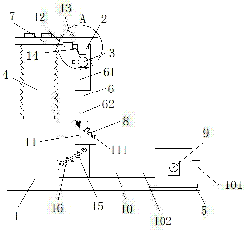 Translational motion type indoor high-voltage earthing switch