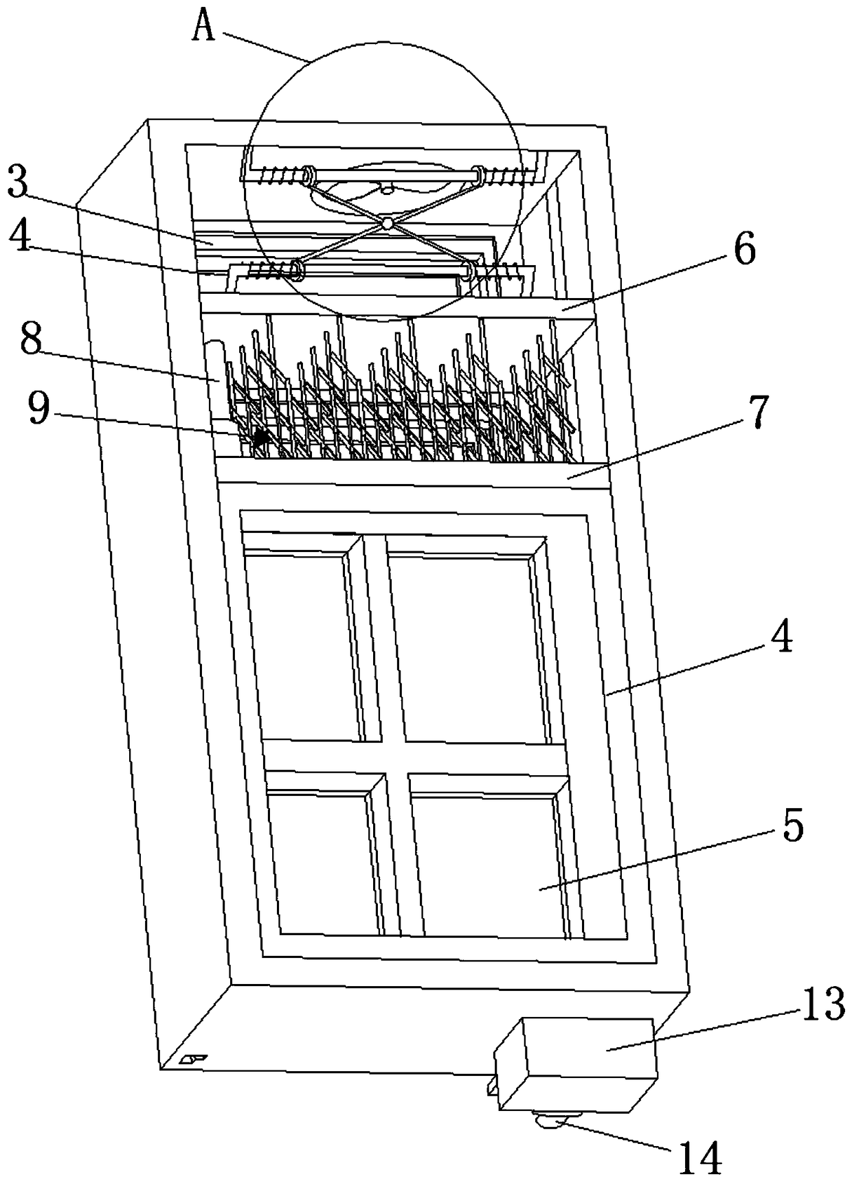 Electric vehicle battery heat dissipation device