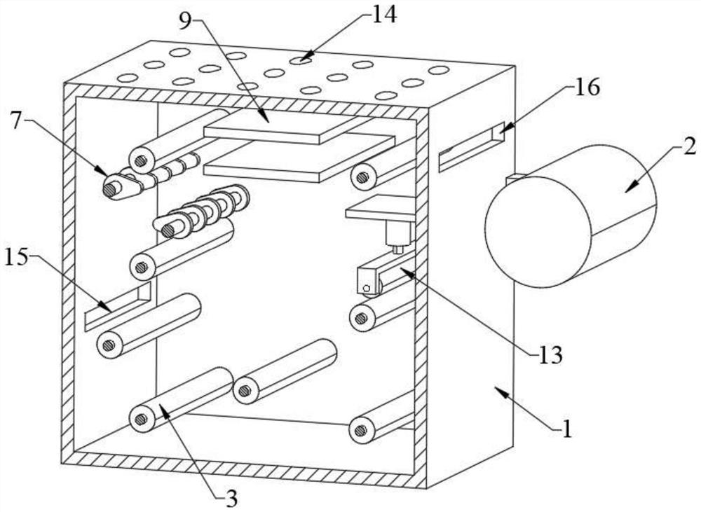 Antibacterial filter material production device