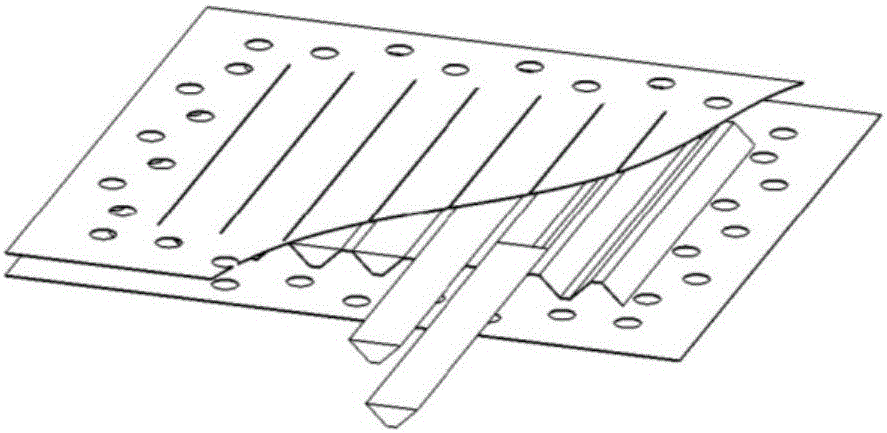 Semi-filled corrugated hybrid sandwich plate of foam material and preparation method of semi-filled corrugated hybrid sandwich plate of foam material