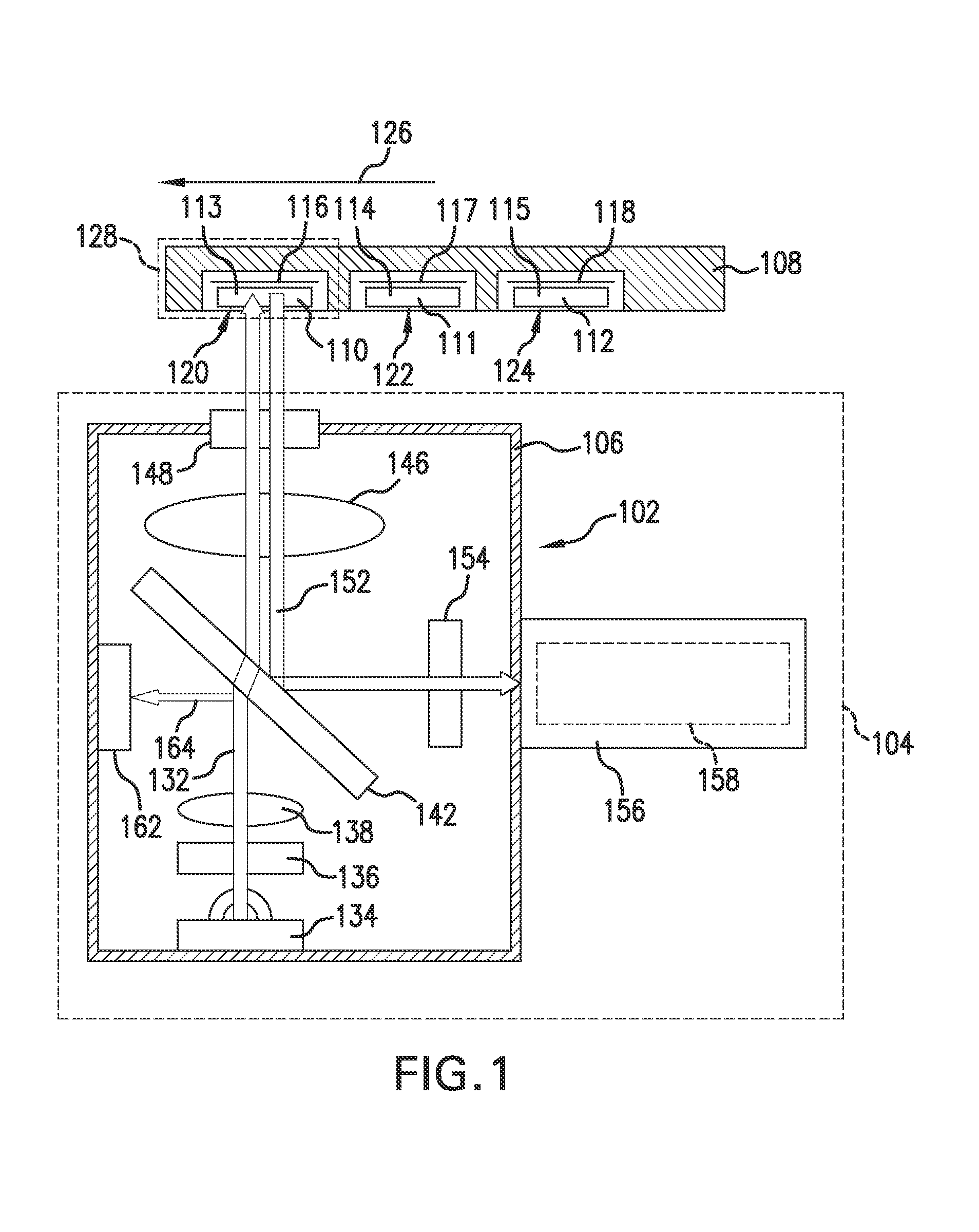 Optical system for portable osl reader