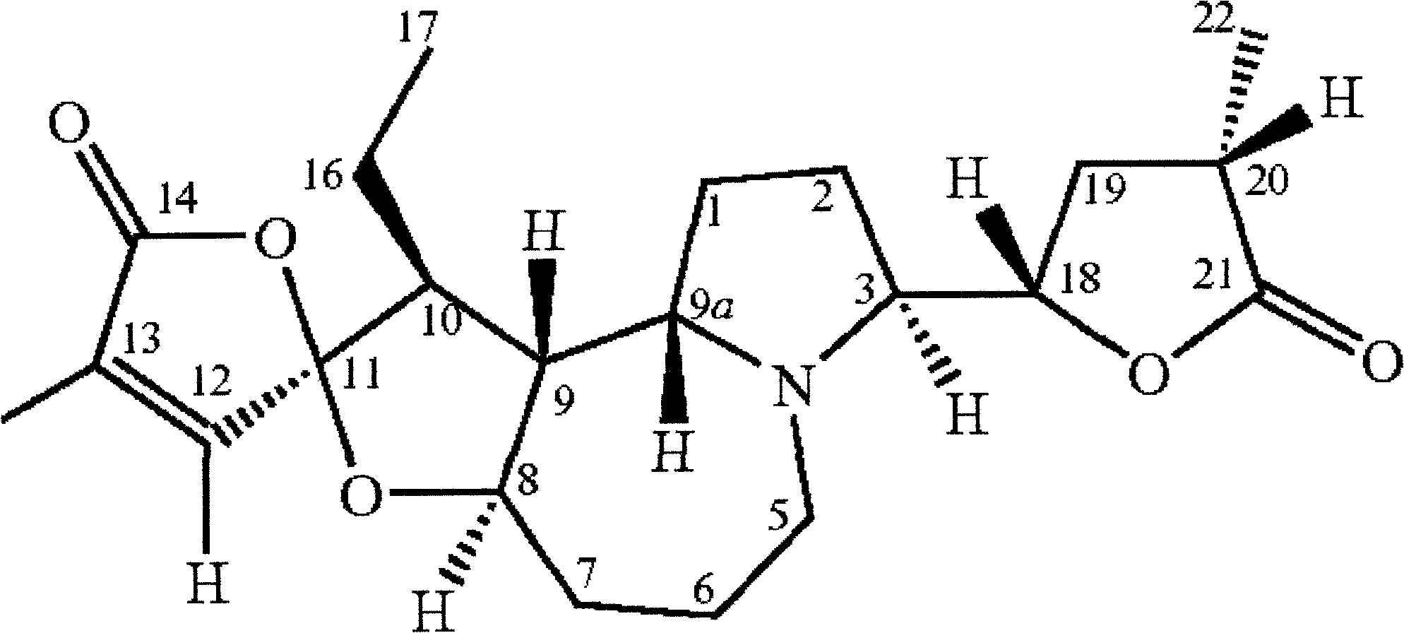 Stemona sessilifolia alkaloid salt and its pharmaceutical application