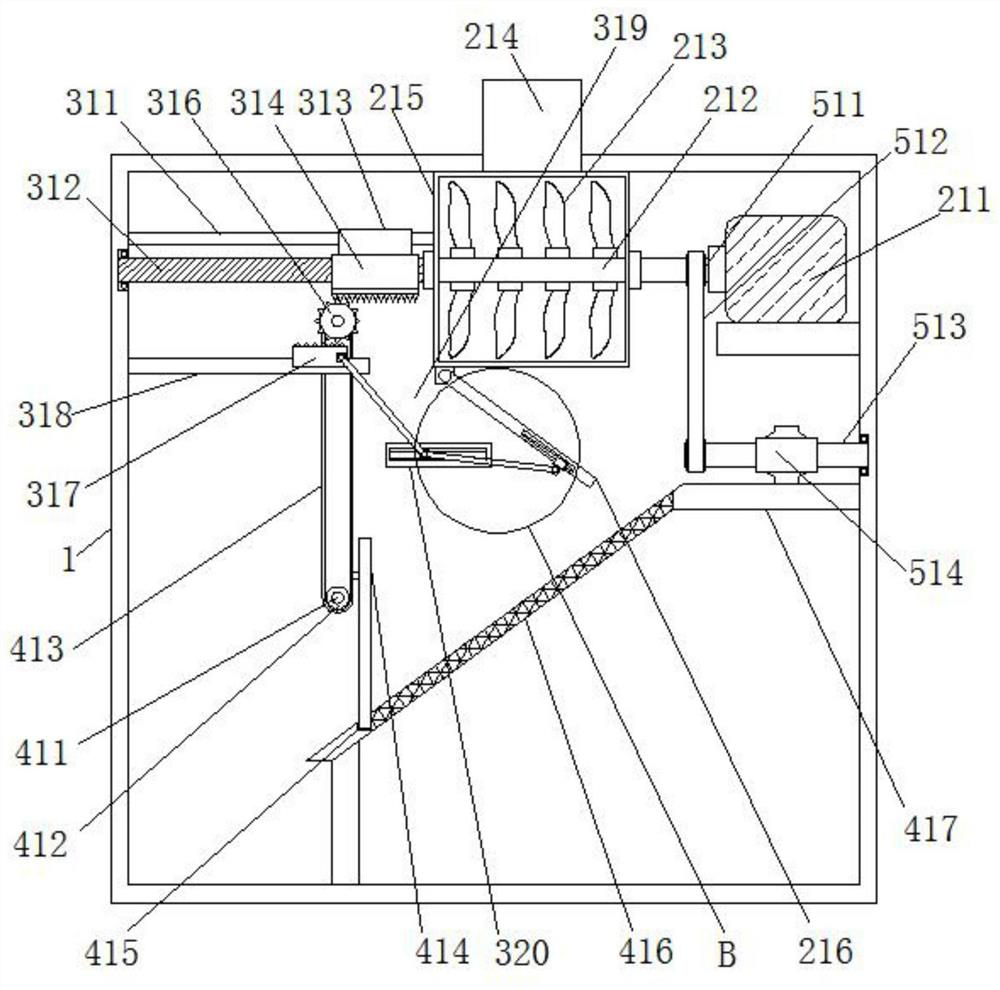 Powder collecting device for cement production