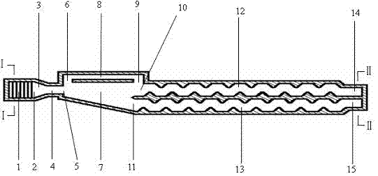 Jet flow pulse drip irrigation emitter and drip irrigation method