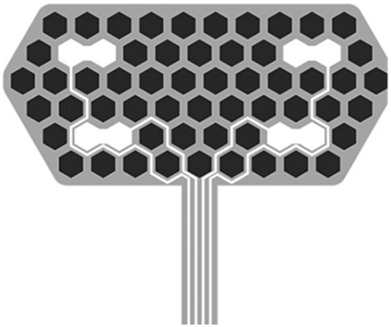 Preparation method of honeycomb electrode patch, honeycomb electrode patch and application