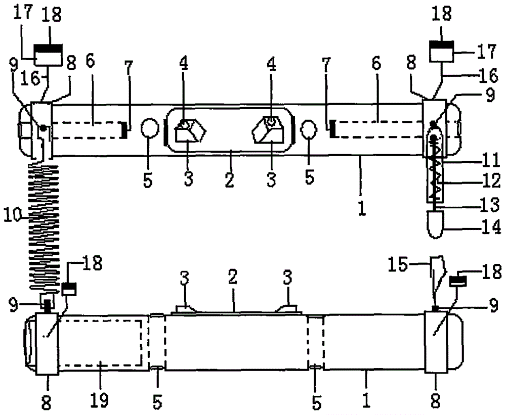 Constant device special for iron arm installation of high-voltage live-line operation vehicle