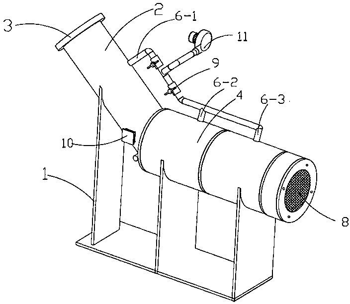 Biomass gasification burner