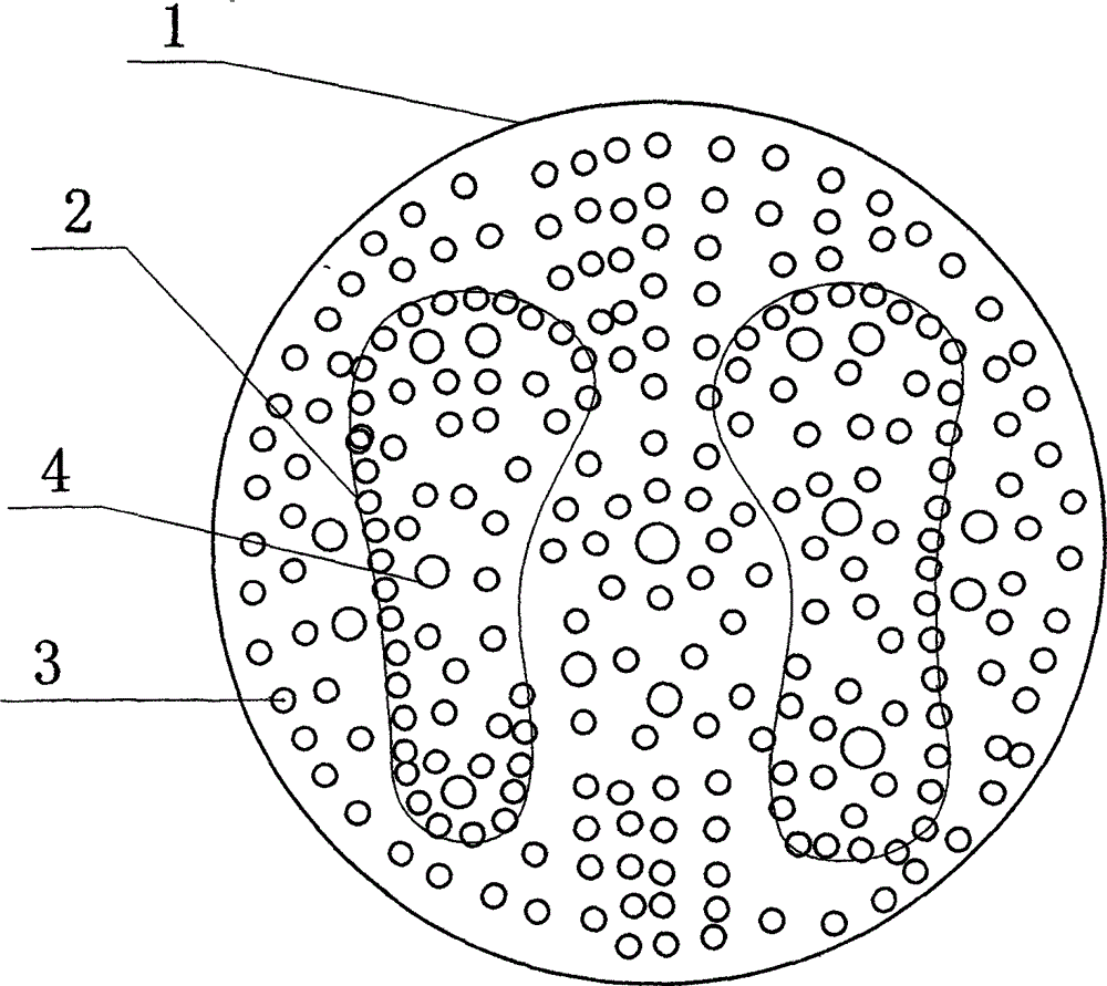 Foot sole pedal type medical massage device