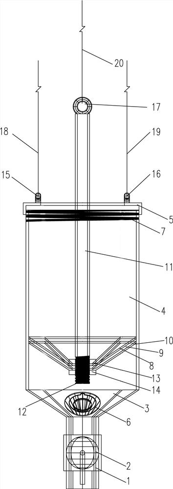 Multi-depth slurry sampling device for cast-in-situ bored pile