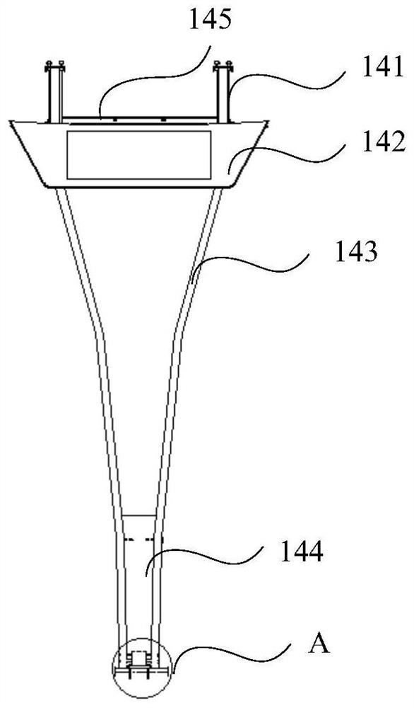 Handrail for railway vehicle and carriage