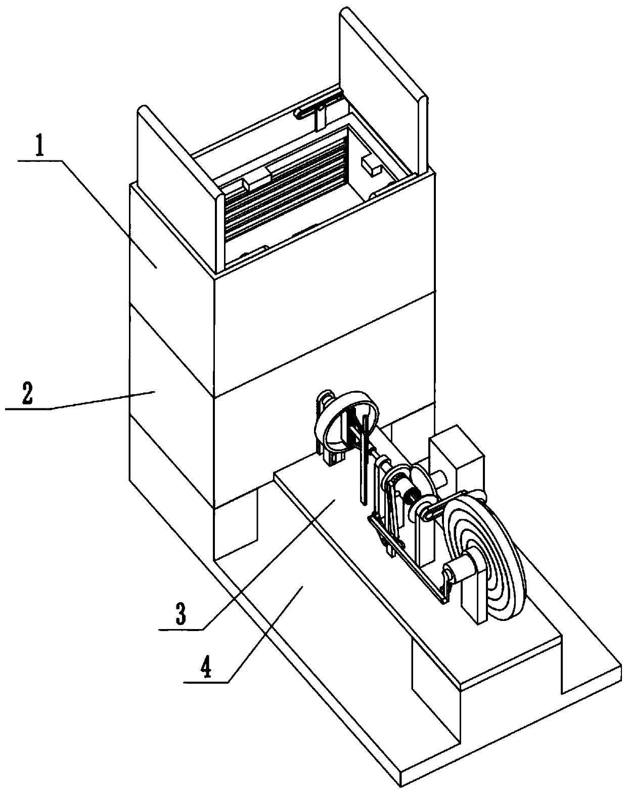 Dyeing device for non-woven fabrics for medical masks