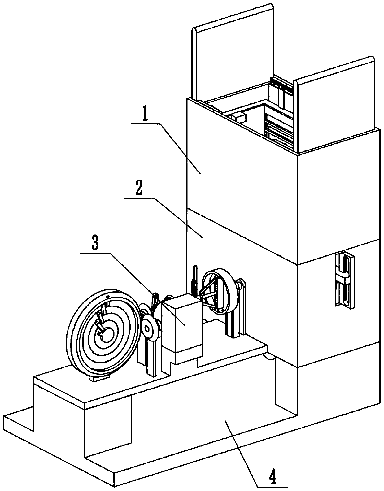 Dyeing device for non-woven fabrics for medical masks