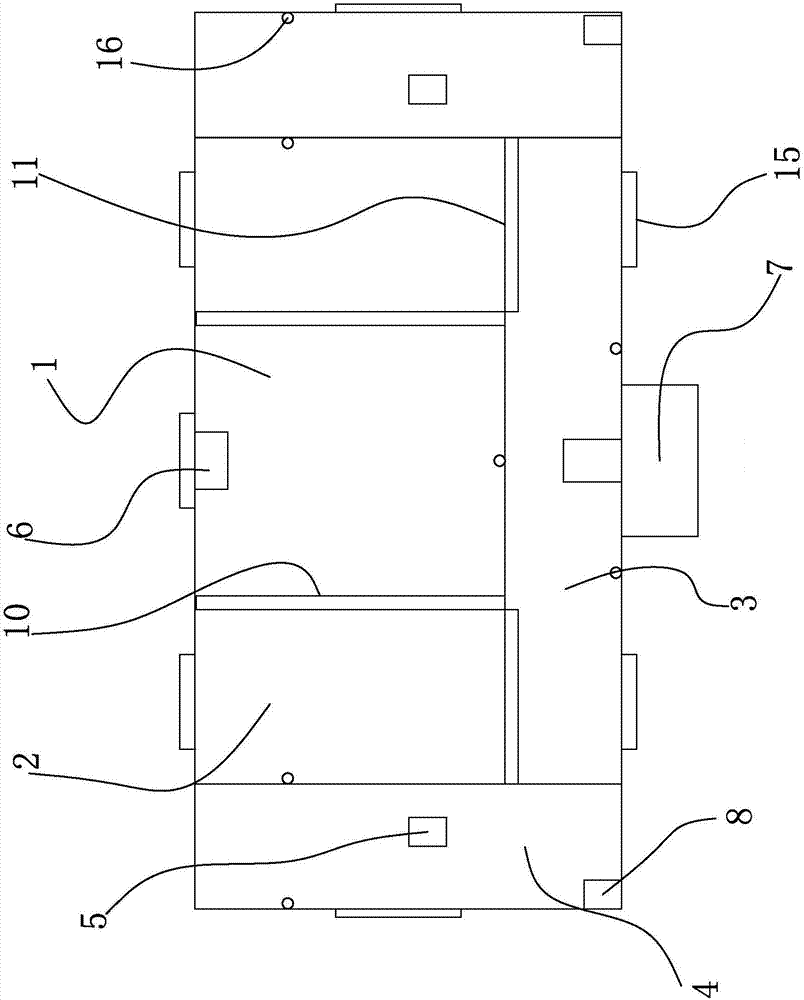 Sewage source biological treatment tank with heat pump