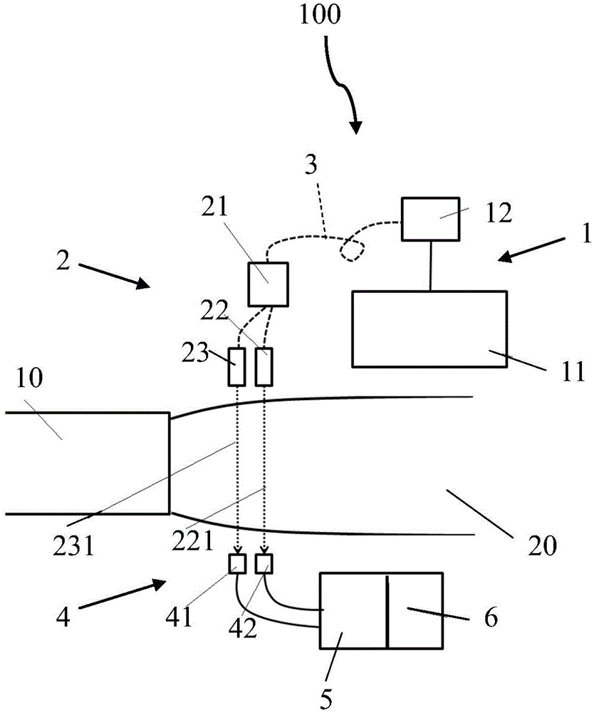 Device and method for measuring engine combustion flow field speed based on molecular absorption spectrum