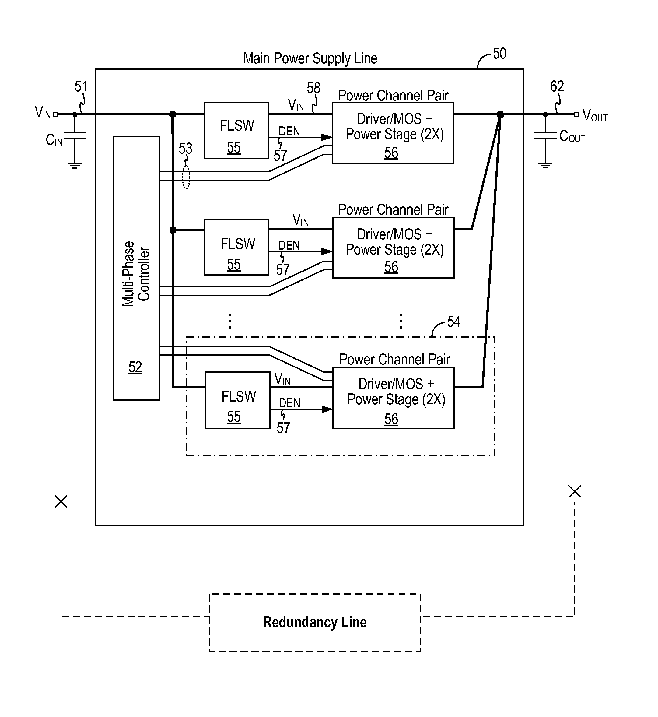 Fault tolerant power supply incorporating intelligent load switch to provide uninterrupted power