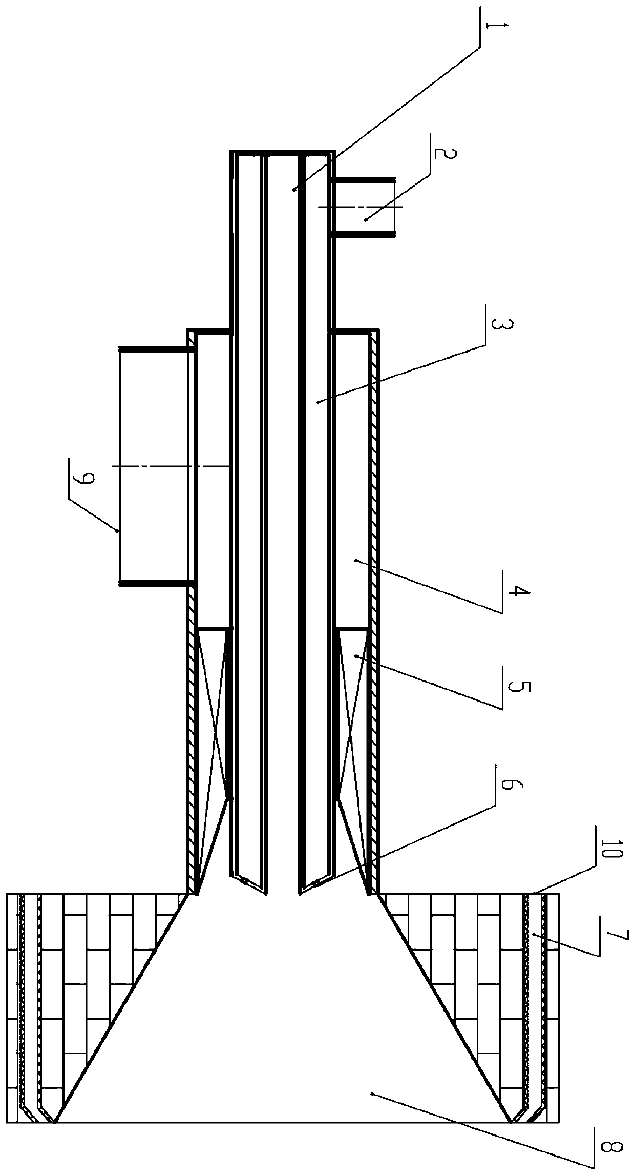 Gas fuel low-nitrogen combustor