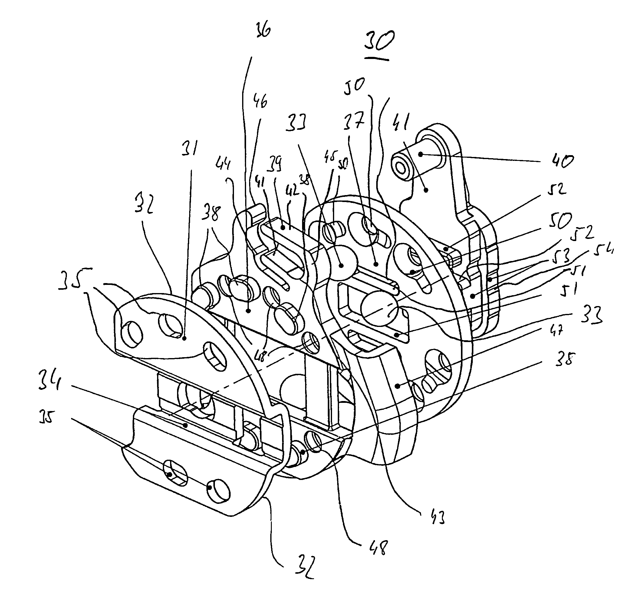 Clamping device for a steering column