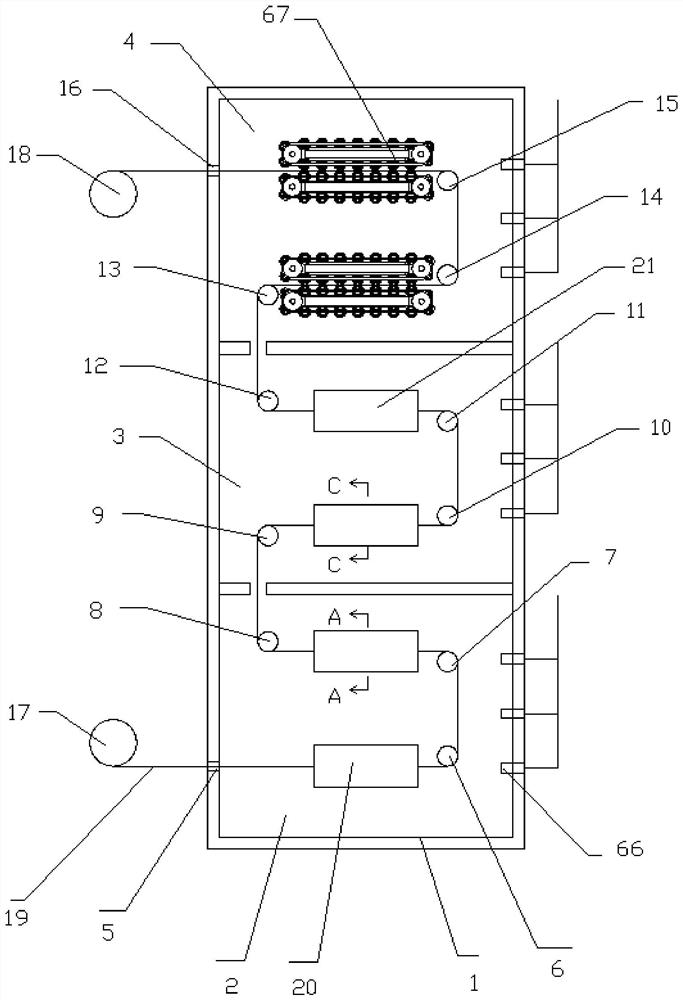 A hot air drying device for non-woven fabric production