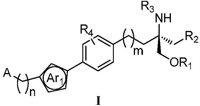 Aminopropanediol compound containing five-membered aromatic heterocycle, its preparation method and its medical application