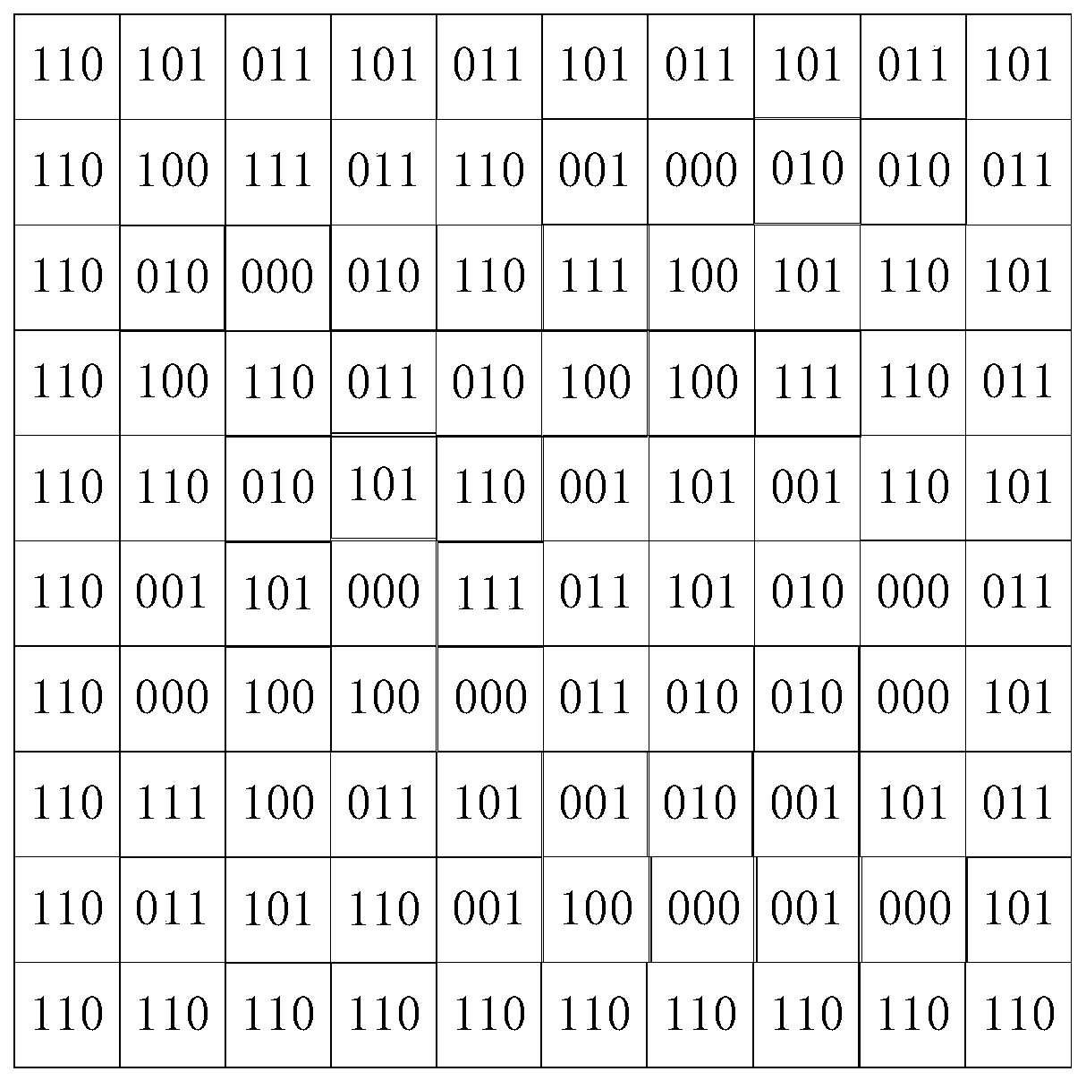 Matrix type two-dimensional code, generation and decoding methods and equipment thereof