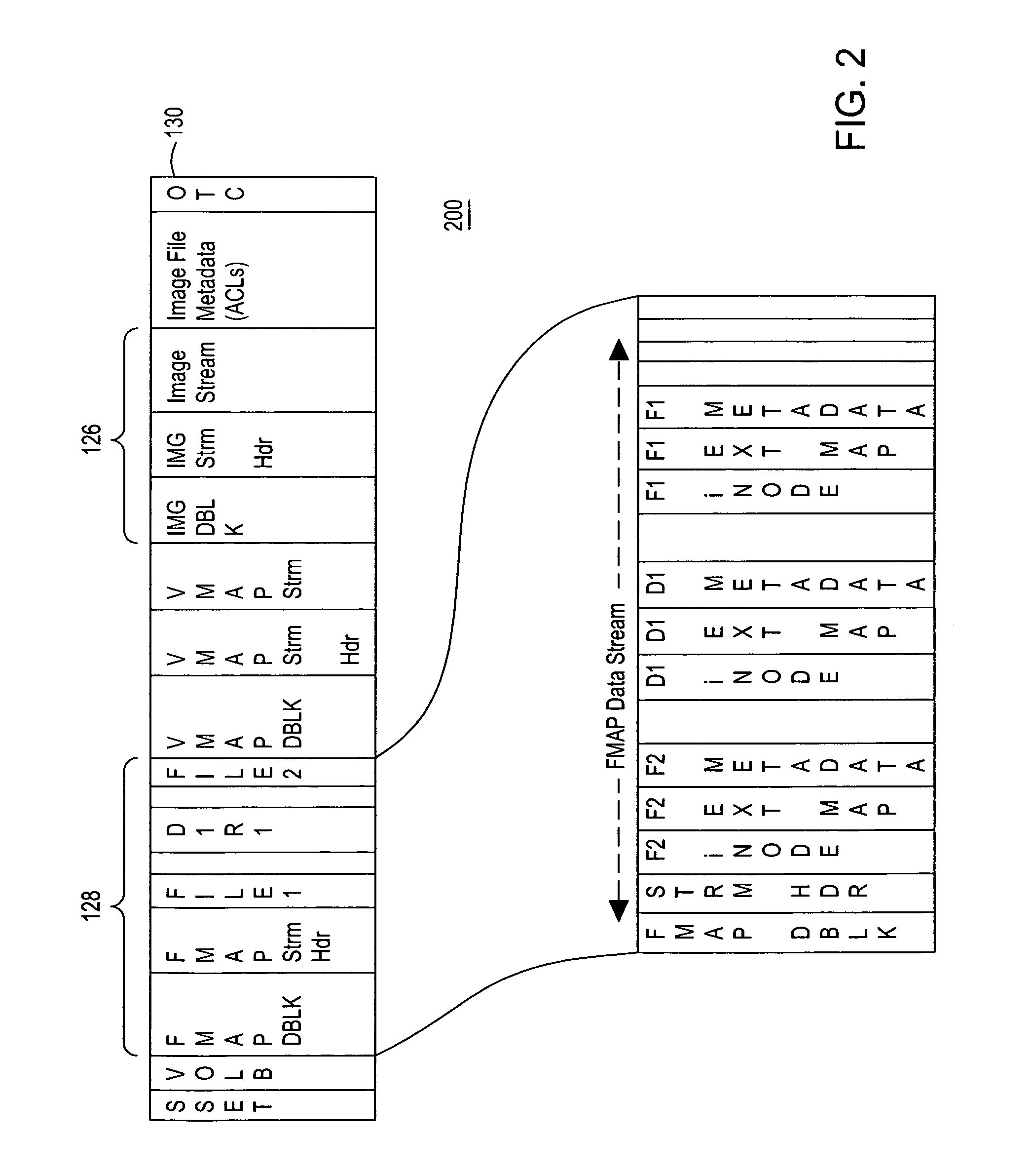 Method and apparatus for performing file-level restoration from a block-based backup file stored on a sequential storage device