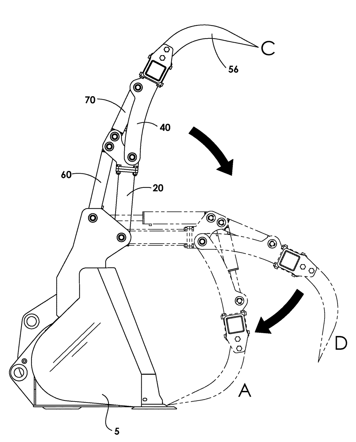 Dual action grapple apparatus