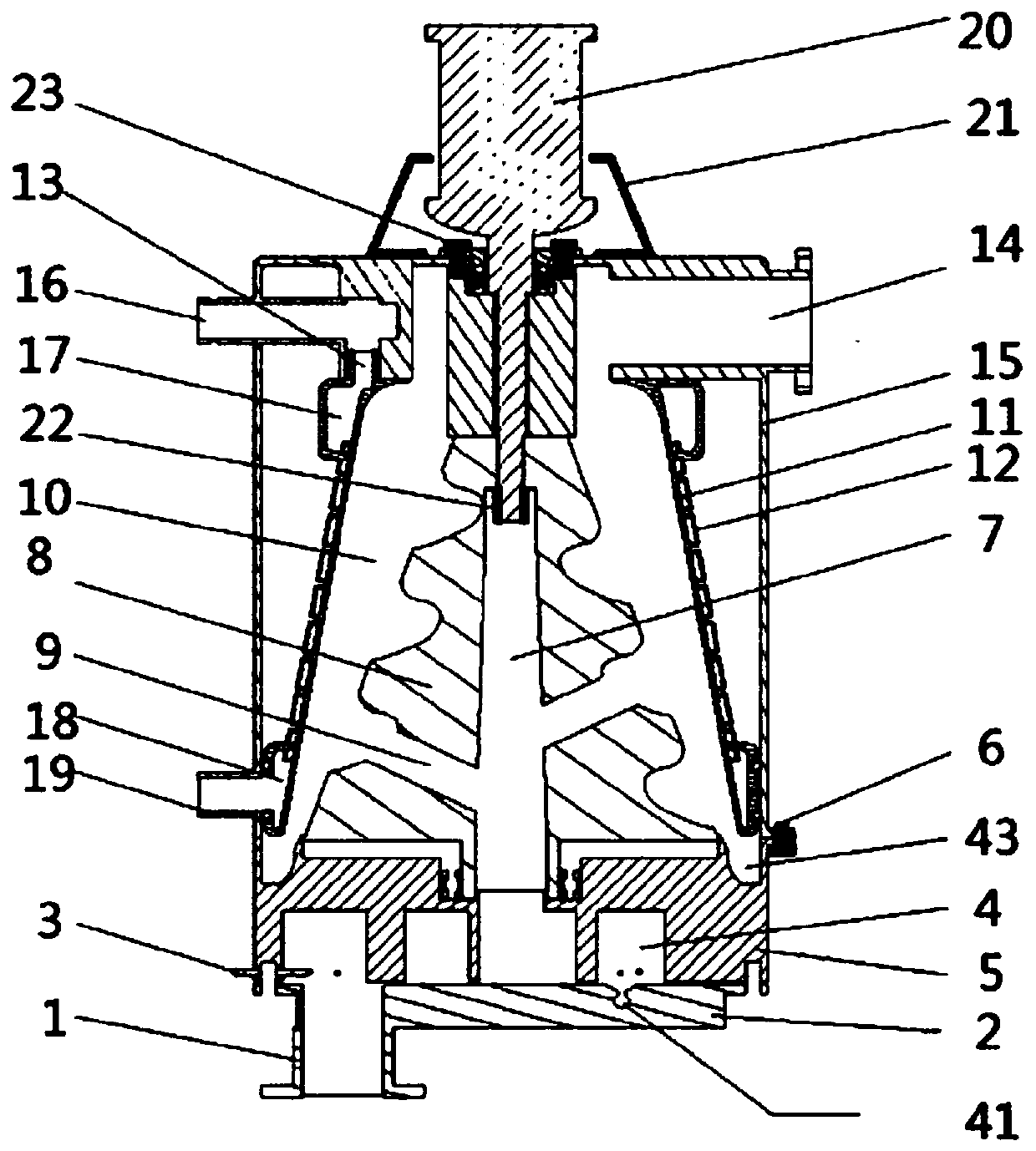 An EGR exhaust gas purification, cooling and pressurization integrated device