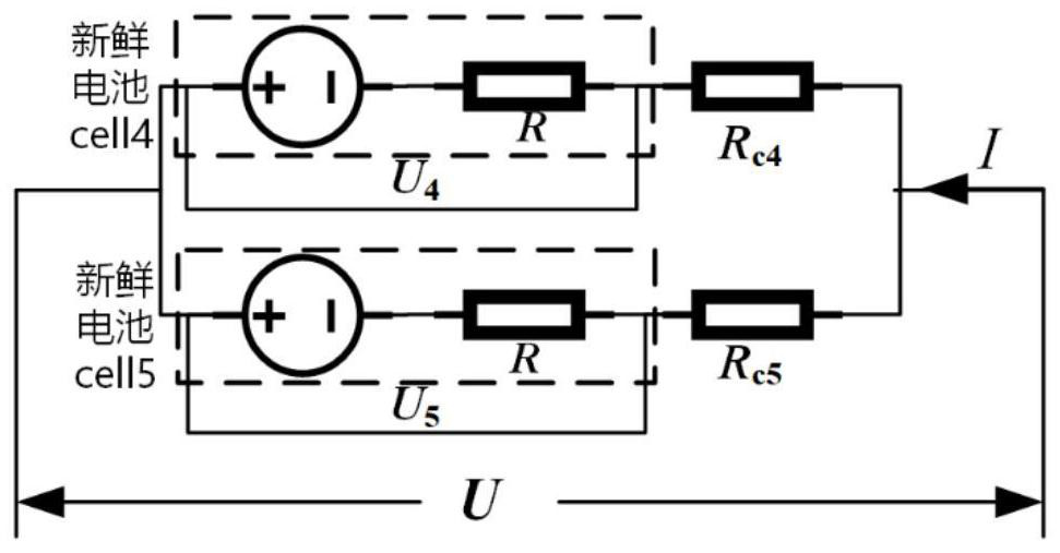 Parallel lithium ion battery pack virtual connection and internal resistance increase fault identification method