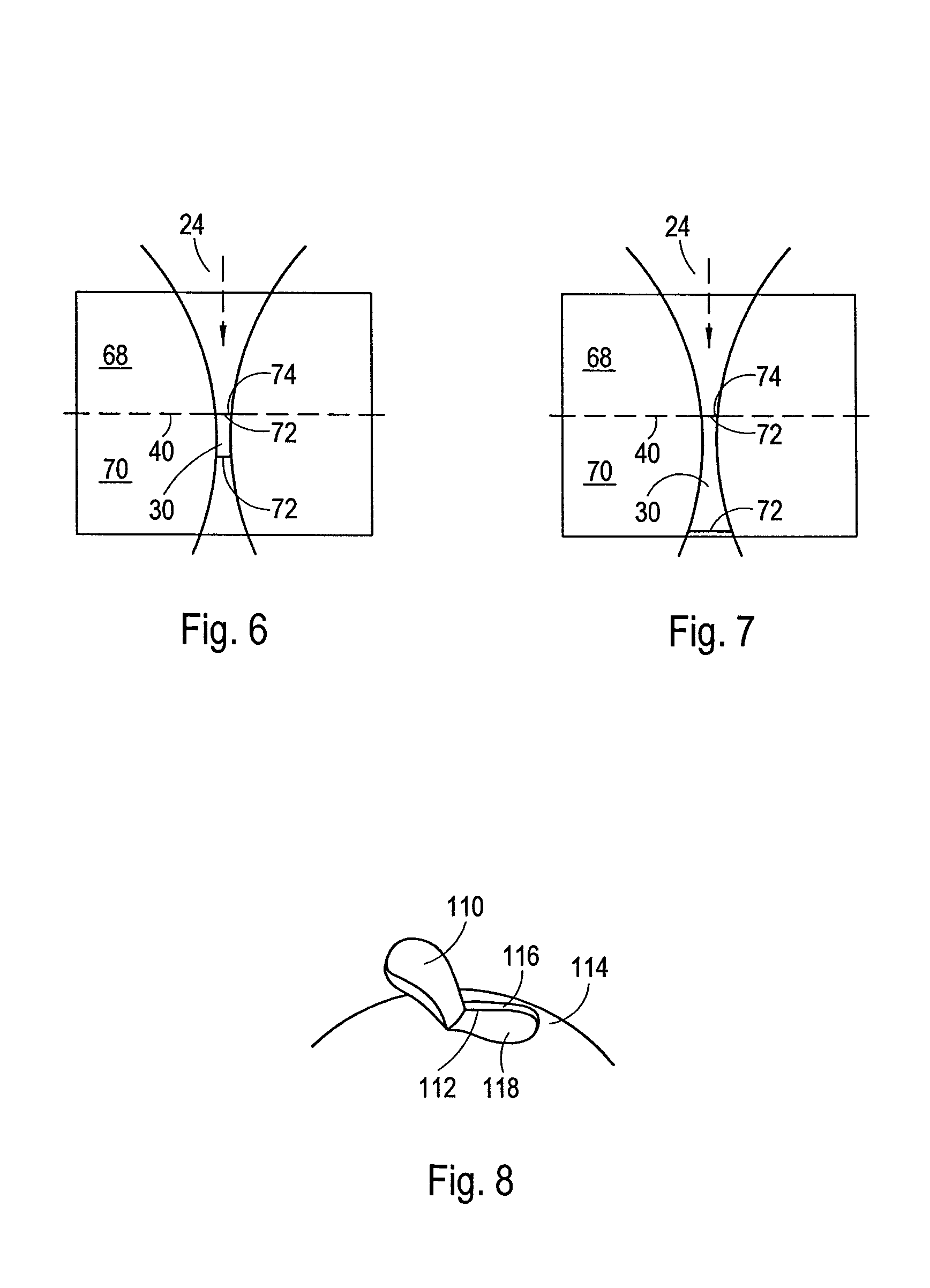 Devices and methods for separating layers of materials having different ablation thresholds