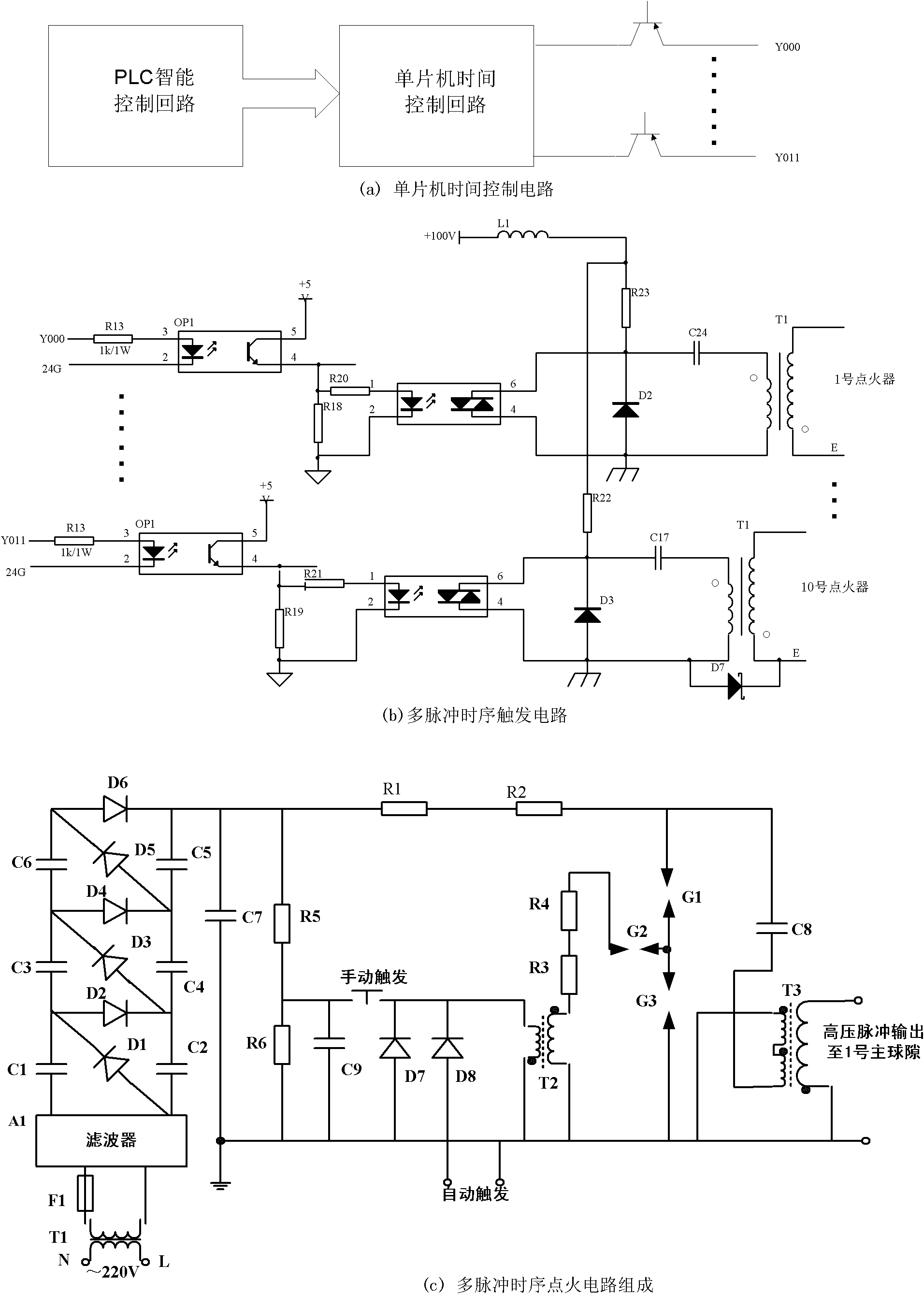 Experimental device for multiple lightning current return strokes of surge protection device (SPD)