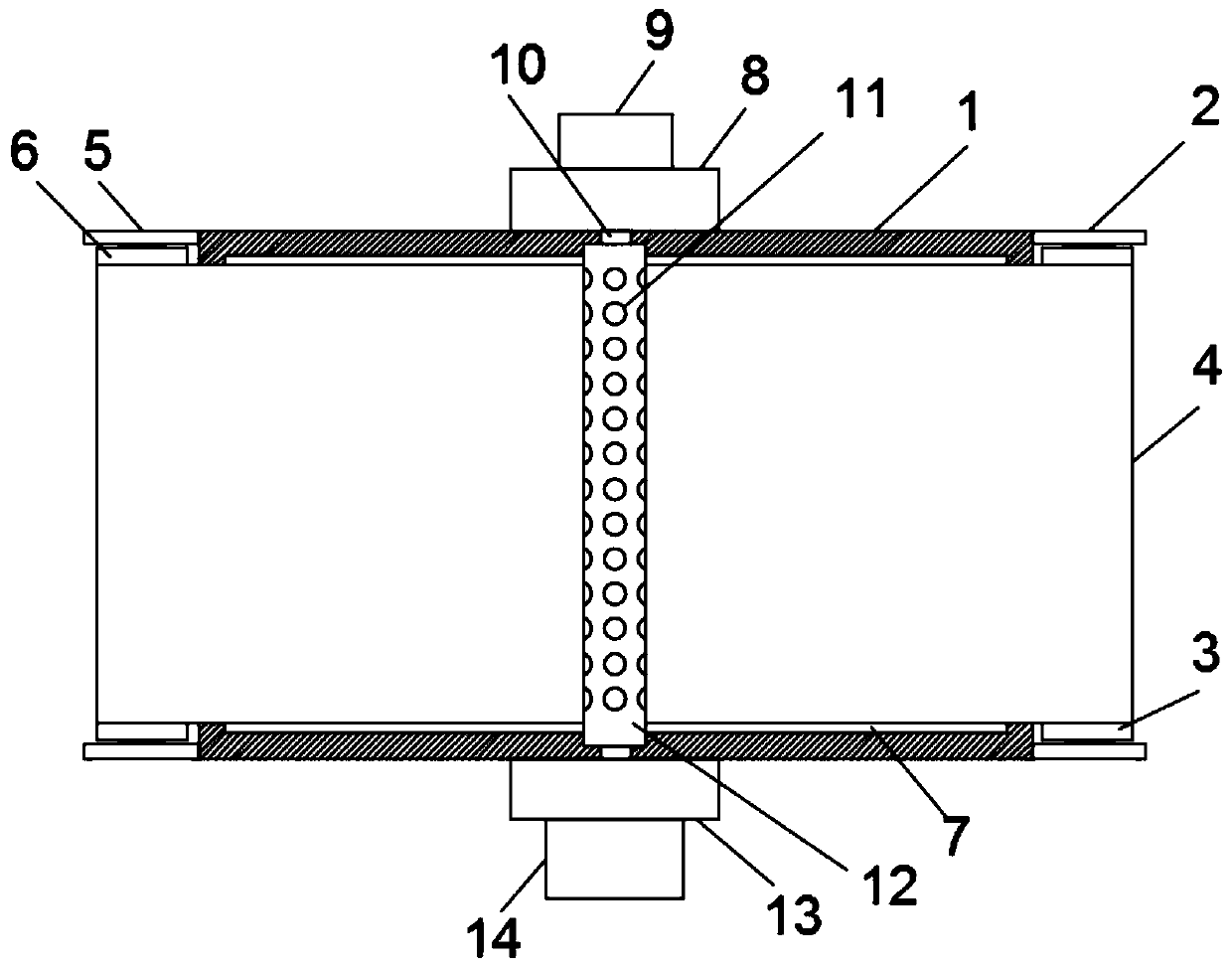 Dust removal equipment for anti-static cotton processing