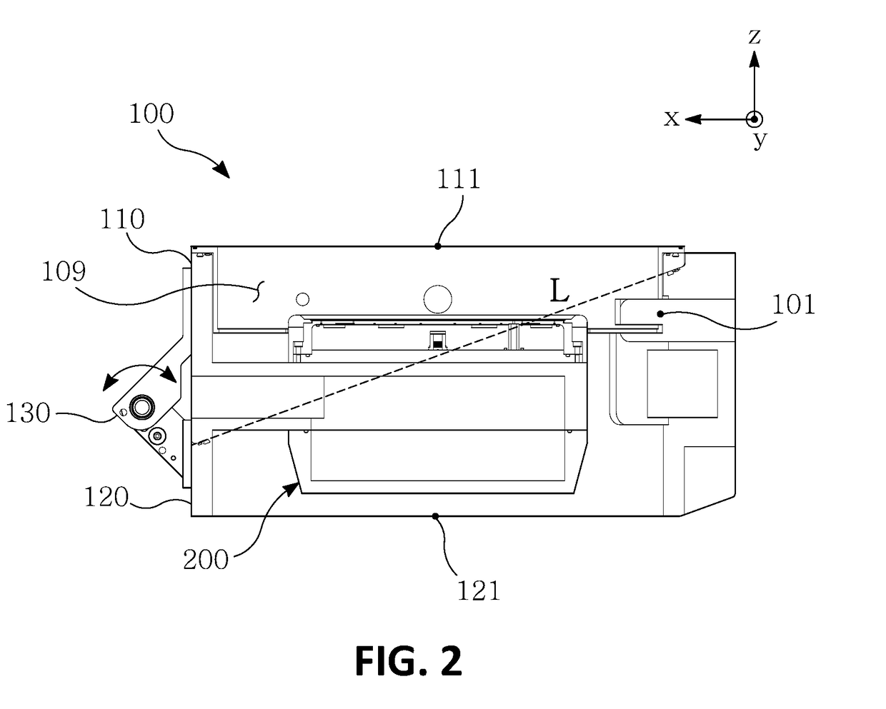 Semiconductor processing device equipped with process chamber