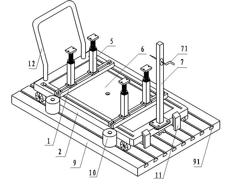 Engine test rack device