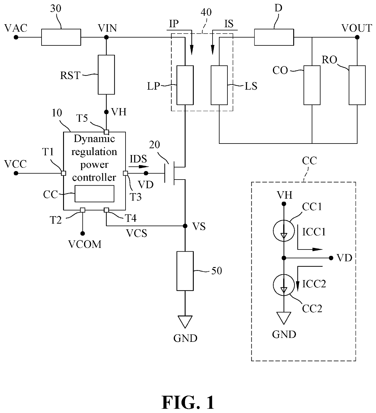 Dynamic regulation power controller