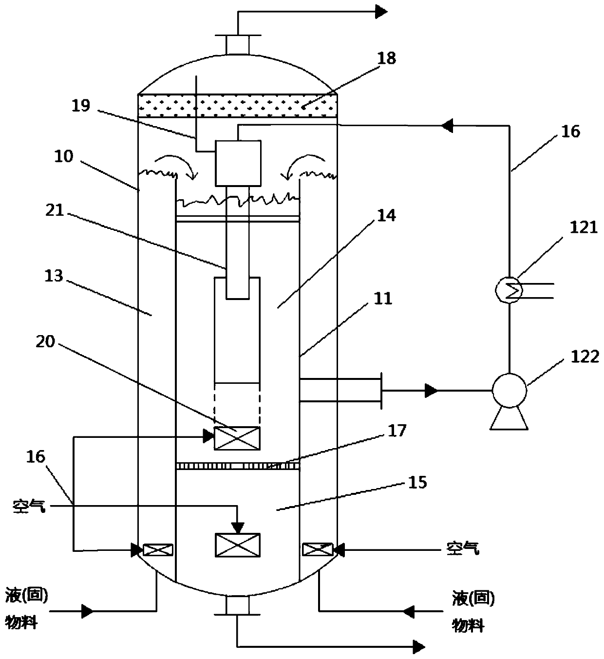 Built-in micro-interface unit enhanced reaction system for producing PTA through PX and process thereof